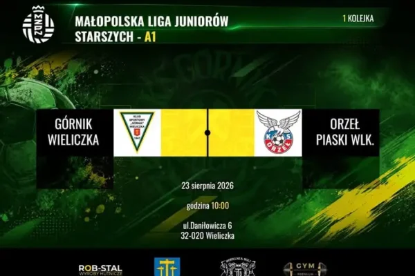 Górnik Wieliczka rozpoczyna sezon od zwycięstwa w Małopolskiej Lidze Juniorów Starszych