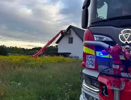 Usunięcie gniazda owadów w Biskupicach – interwencja OSP