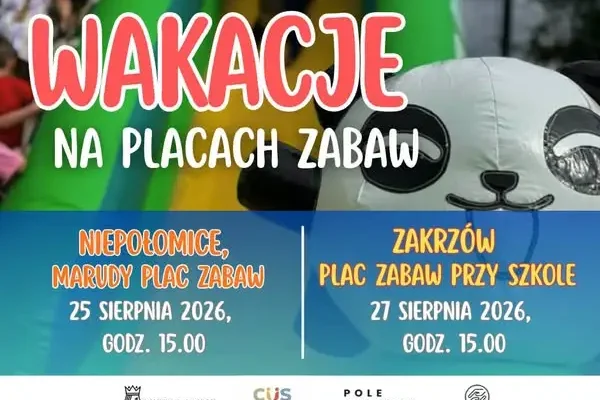 Ostatnie wakacyjne spotkania na placach zabaw w Niepołomicach