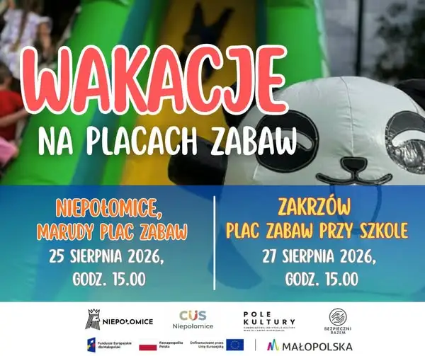 Ostatnie wakacyjne spotkania na placach zabaw w Niepołomicach