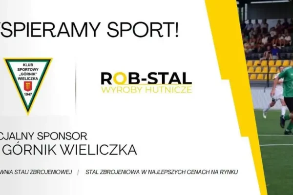 ROB-STAL oficjalnym sponsorem KS Górnik Wieliczka – wsparcie dla lokalnego sportu