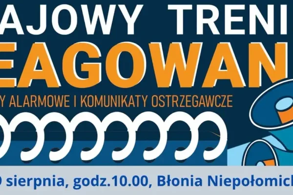 Krajowy Trening Reagowania Akademii OLiOC na Niepołomickich Błoniach