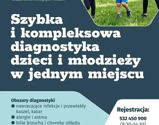 Bezpłatna diagnostyka dzieci i młodzieży w Szpitalu im. S. Żeromskiego w Krakowie