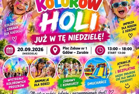 Weekend w Gminie Gdów: zbiórka krwi, piknik, teatr i Festiwal Kolorów