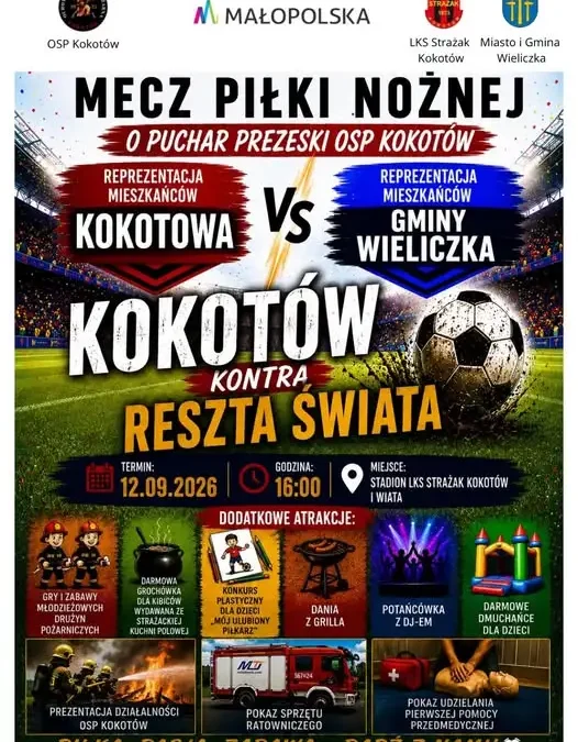 Kokotów kontra reszta świata: wielkie derby o Puchar Prezeski OSP już 12 września