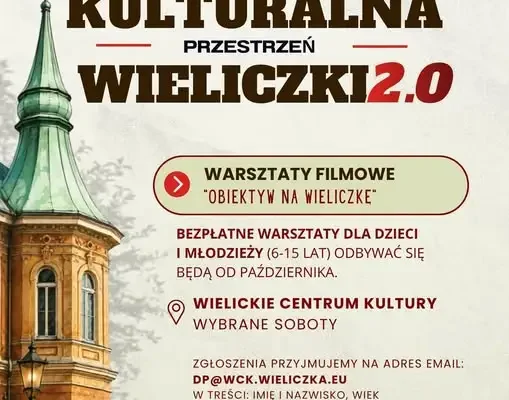 Wieliczka stawia na młodych twórców – ruszyły zapisy na warsztaty filmowe