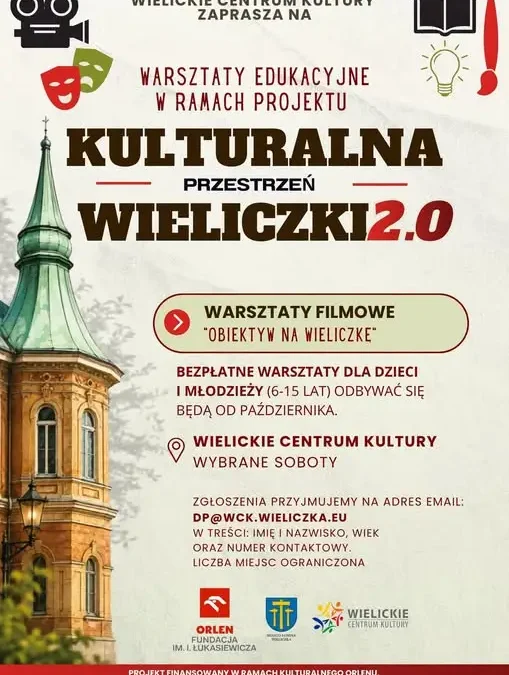 Wieliczka stawia na młodych twórców – ruszyły zapisy na warsztaty filmowe